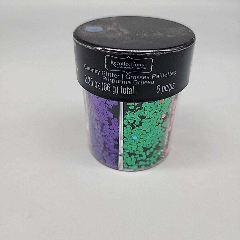 Signature™ Chunky Glitter Caddy by Recollections Red Purple Pink Blue Green